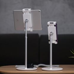 UPERGO AP4H AngleHeight Adjustable Aluminum Alloy Desktop Tablet  Phone Holder Bracket Stand  Silver